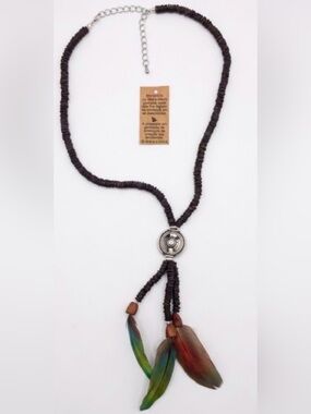 Brazilian Neckless- Beads and Feathers